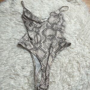 Wild Side One-Piece Swimsuit - Snake Print